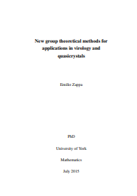 New group theoretical methods for applications in virology and quasicrystals